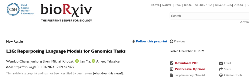 bioRxiv｜L2G：一张GPU卡也能训的基因组学语言模型 --实验盒